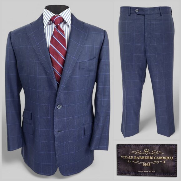 J. Hilburn Vitale Barberis Canonico 2-Piece Suit 46R - 36x26